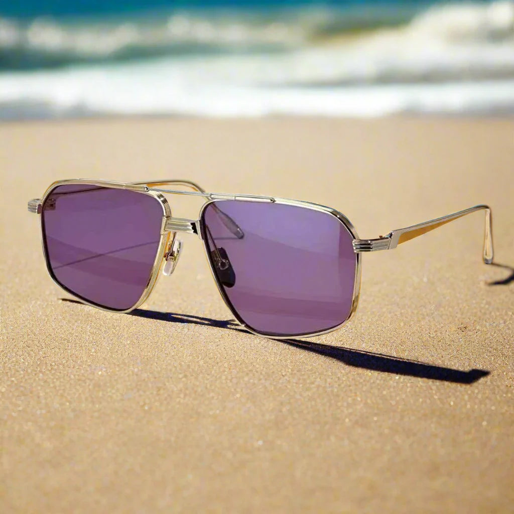 Jacques Marie Mage Jagger ultralight titanium square style sunglasses