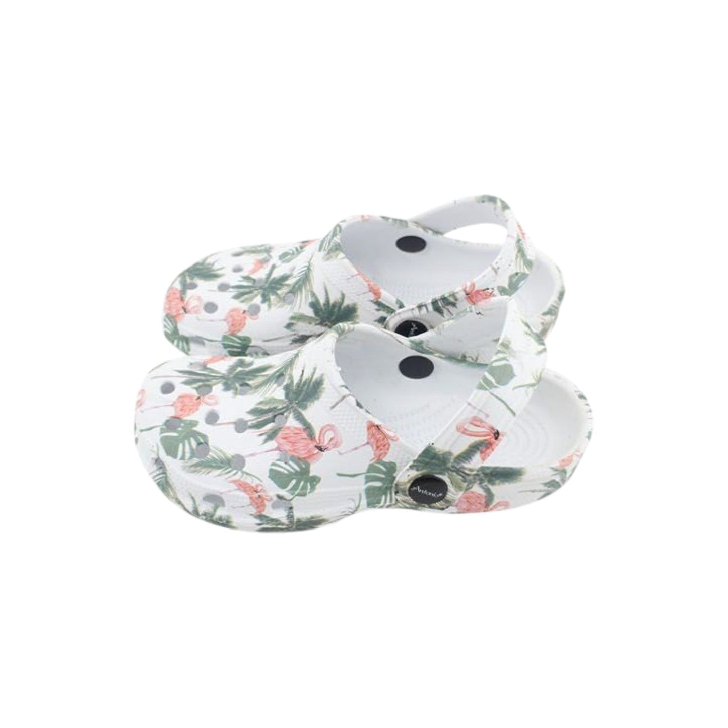 Kinder Clogs mit Blumenmuster » günstige Kinderschuhe » Kinder Badeschlappen » Schuhe für Kleinkinder » Badelatschen mit Riemen und Cut-Outs