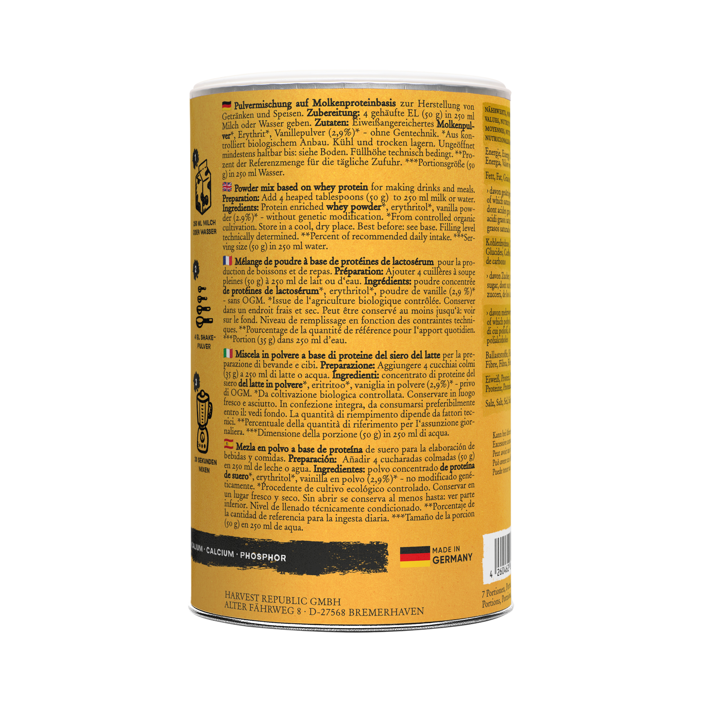 Whey Protein - NO ADDED SUGAR - Vanilla