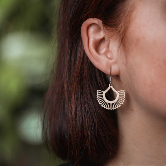 Ohrringe / Ohrhänger aus Holz | Boho