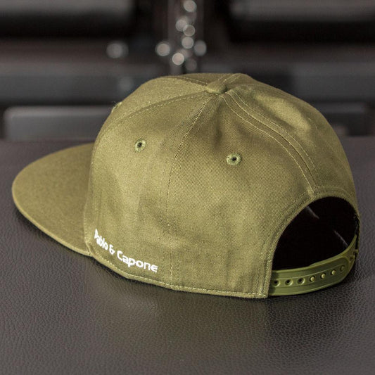 Snapback Cap - Khaki & White