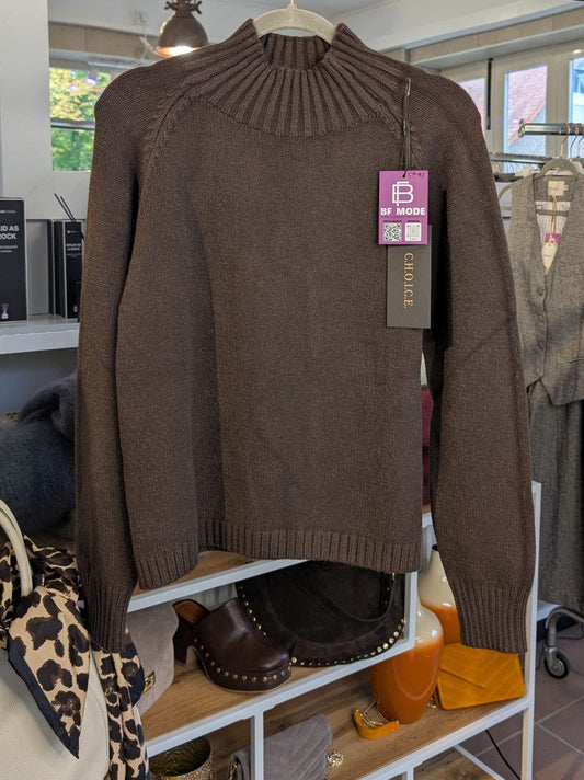 Pullover Rollkragen 41% Nylon 31% Viskose Coffee Braun, One Size - von CHOICE T25812 P0208