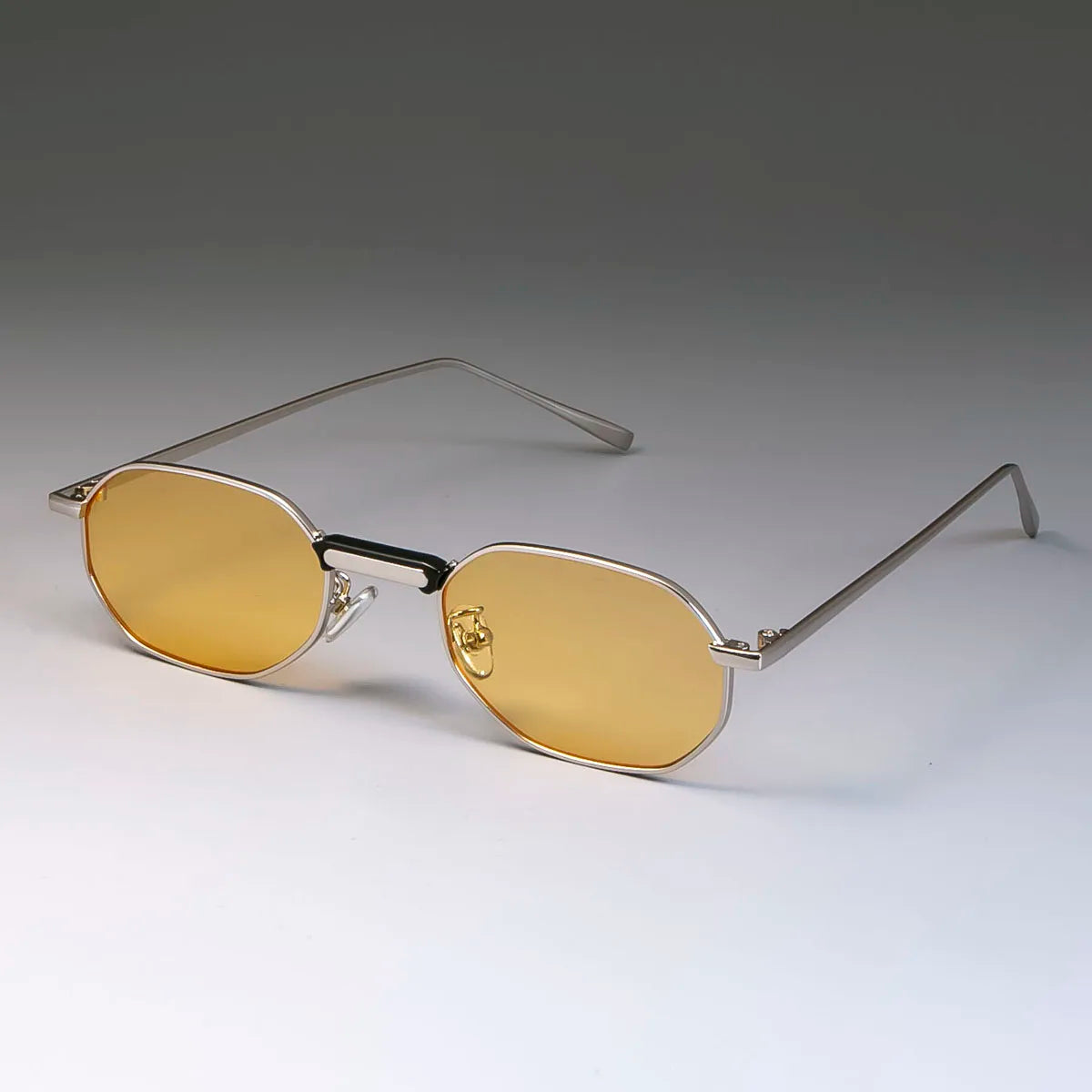 Classic metal steampunk shades – small frame, vintage unisex sunglasses