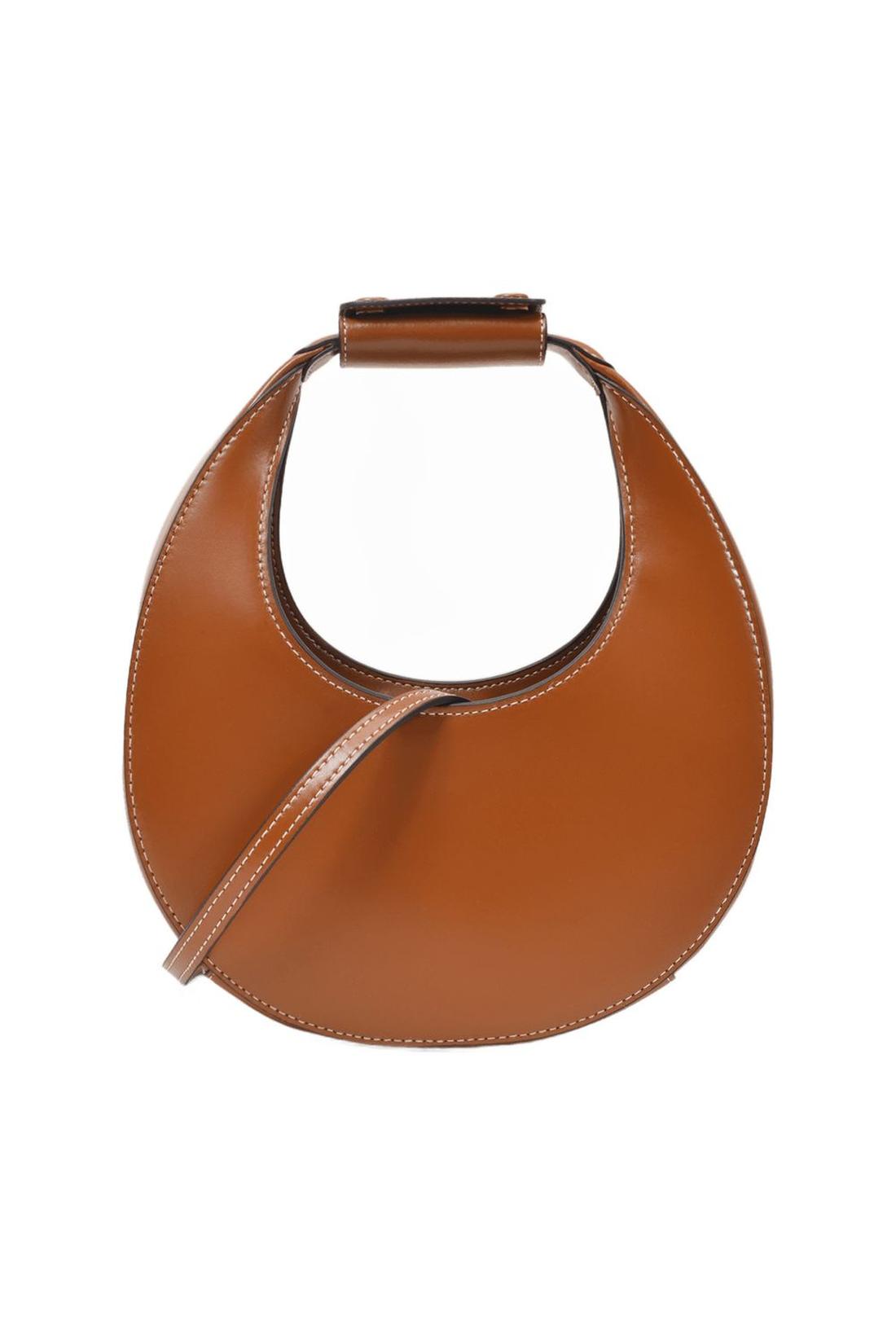 Mini Moon Handbag - Staud - Tan - Leather