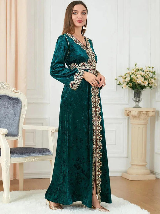 Elegant Dubai inspired dress for muslim women,Modest & stylish fashion