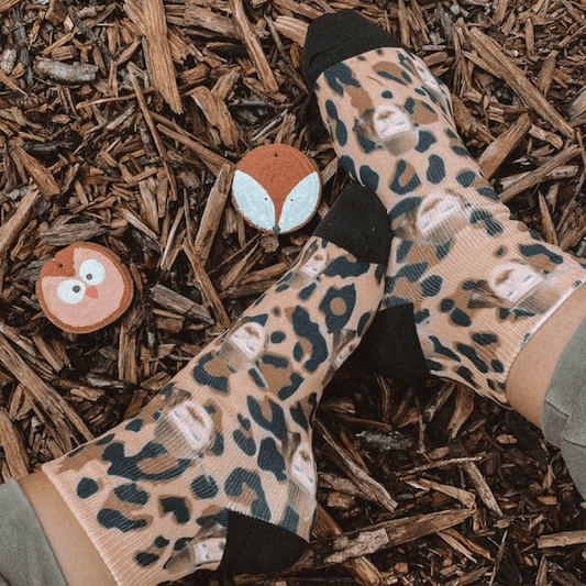 Personalisierte Leoparden Socken