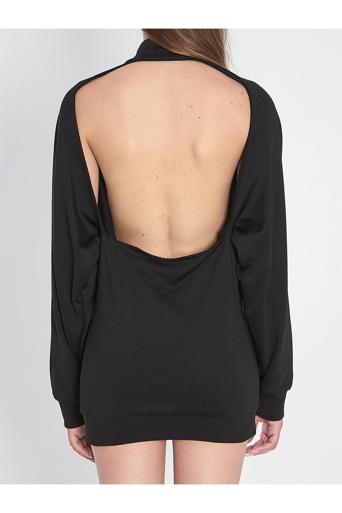 Tracksuit dress with cut-out