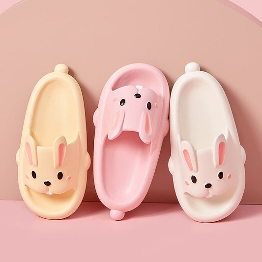 Cute Rabbit Slippers For Kids Women Summer Home Shoes Bathroom Slippers - AXON