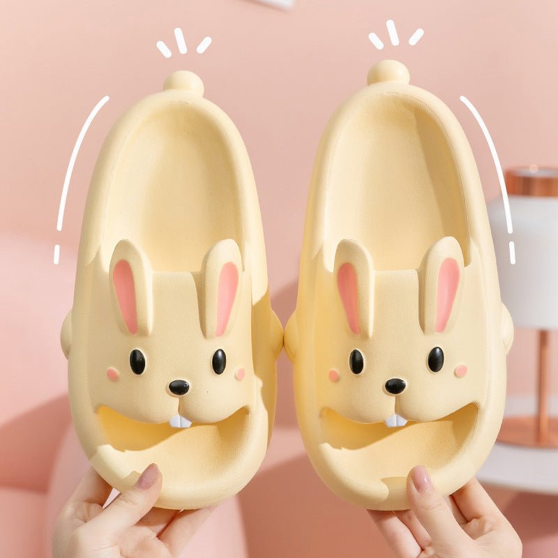 Cute Rabbit Slippers For Kids Women Summer Home Shoes Bathroom Slippers - AXON