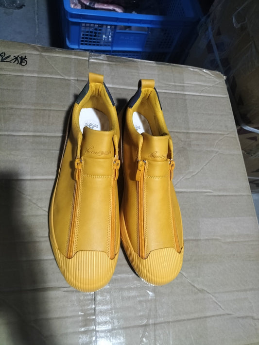 Double Zipper Casual Men Board Shoes - AXON