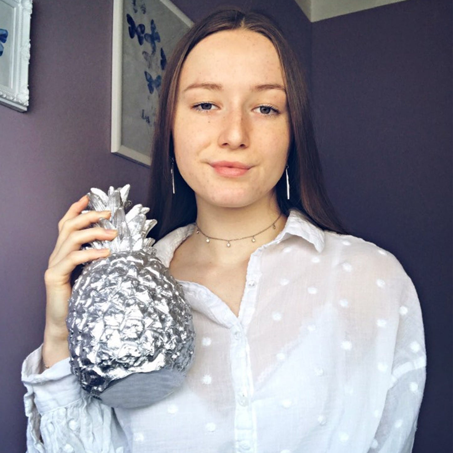 'MAGIC DROP' CHOKER SILVER