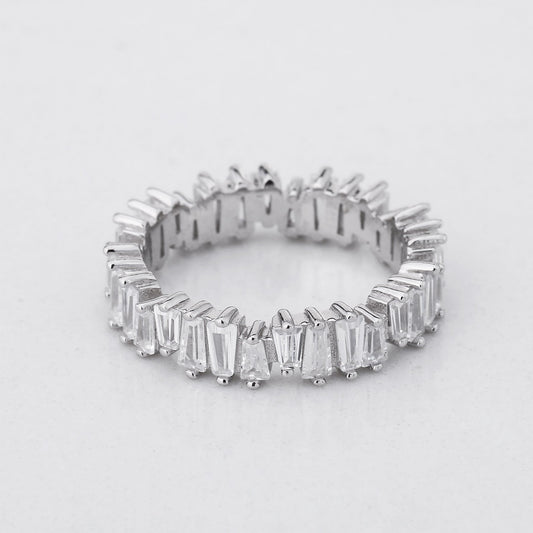 SHINY CRYSTALS RING 925 SILVER