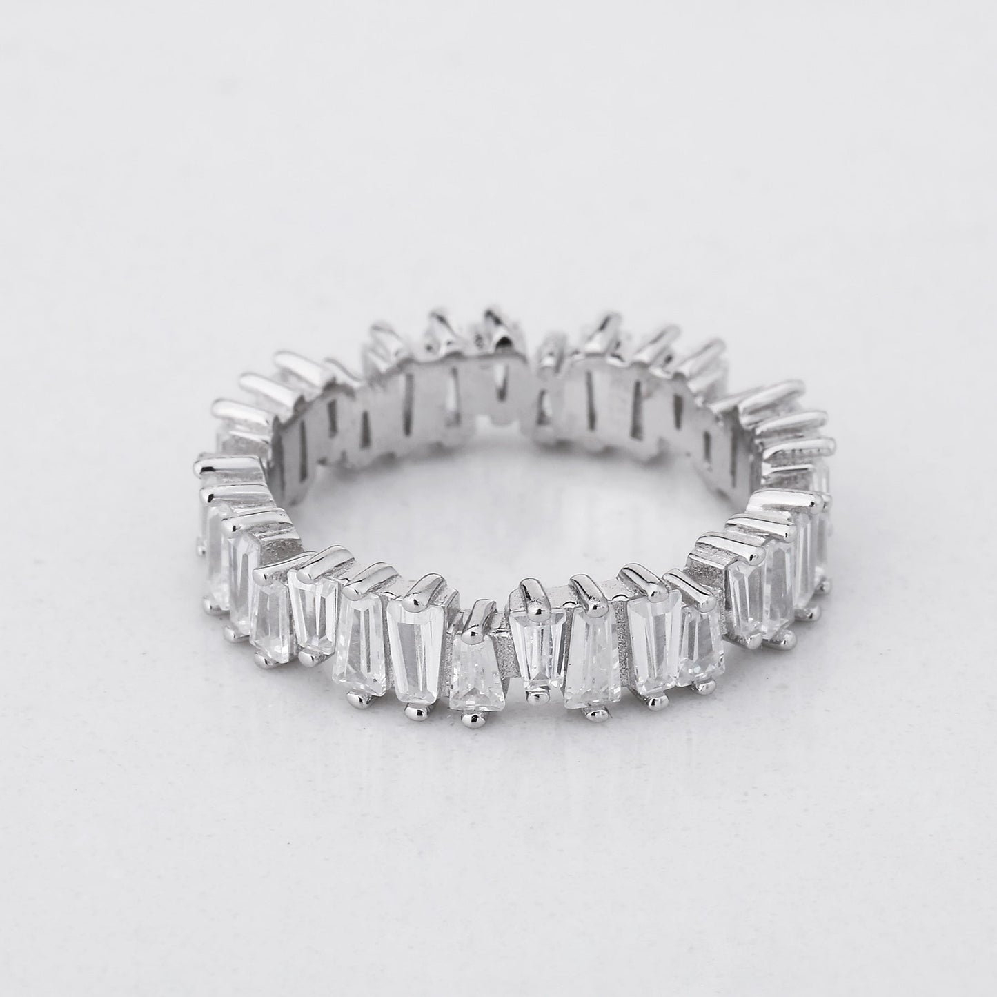 SHINY CRYSTALS RING 925 SILVER