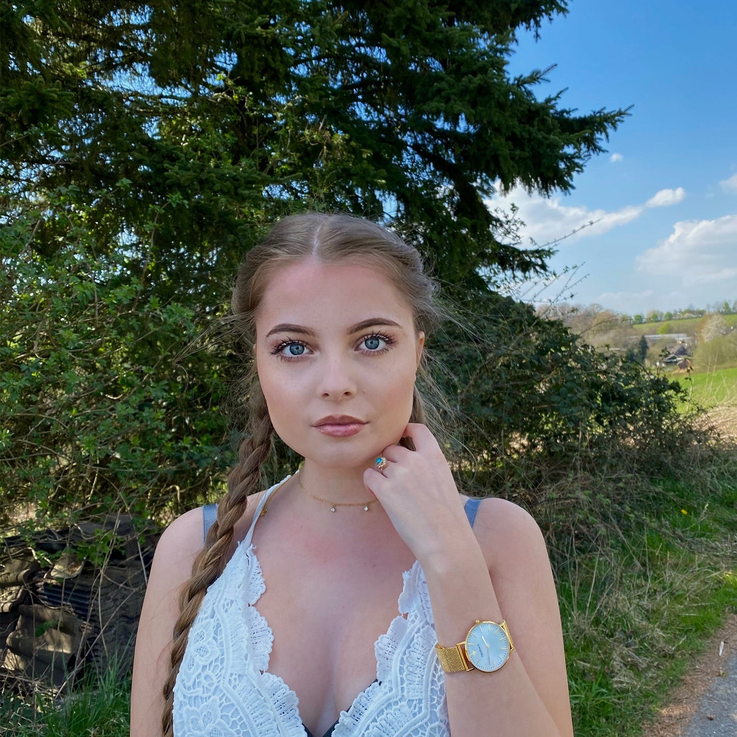 'MAGIC DROP' CHOKER 18K GOLD PLATED