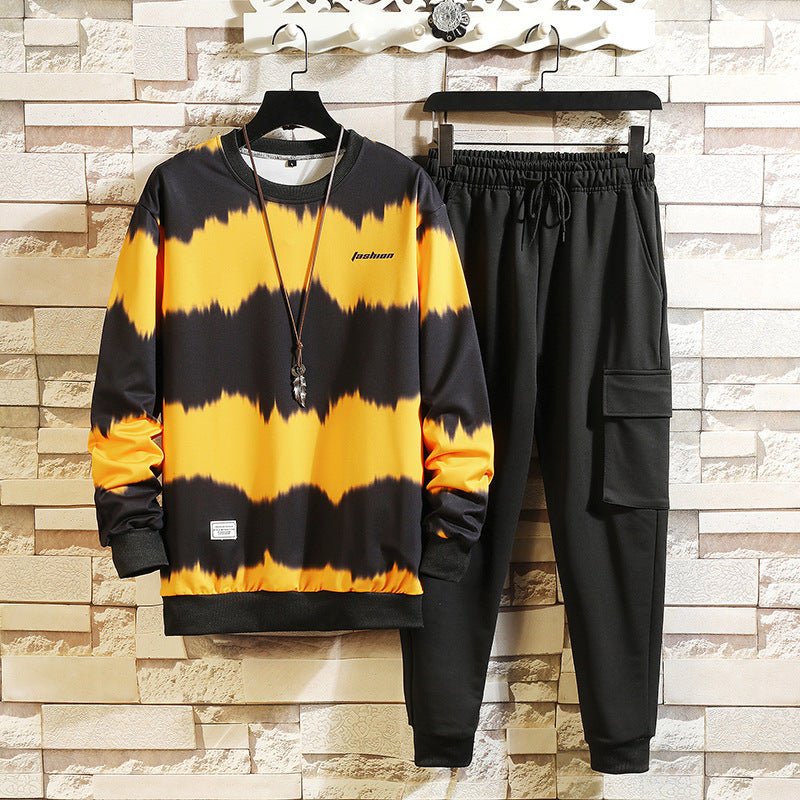 Fall New Trendy Men's Sweater Suit Loose Fashion - AXON