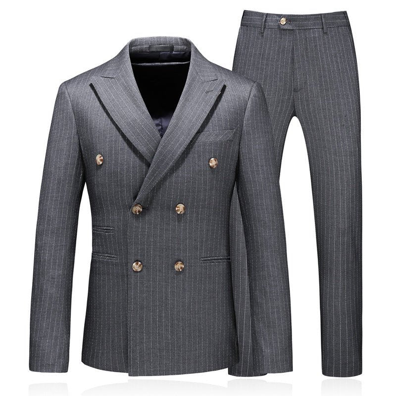 Fashion Simple Men's Double Breasted Suit - AXON