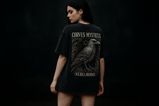 Corvus Mysticus | Raven's Prophecy Collection | Nebelmond Oversized Shirt