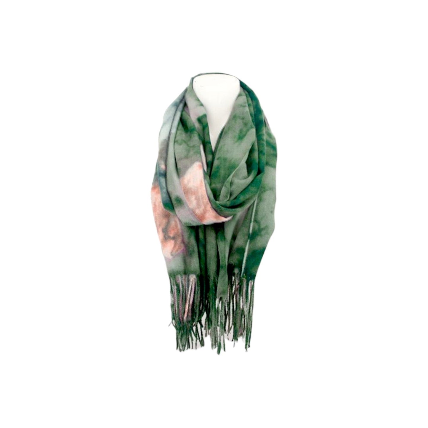 Winter Damen Schal Soft Cashmera » Winterschal Wasserrose » Fransenschal » Damenschal 180 x 70 cm