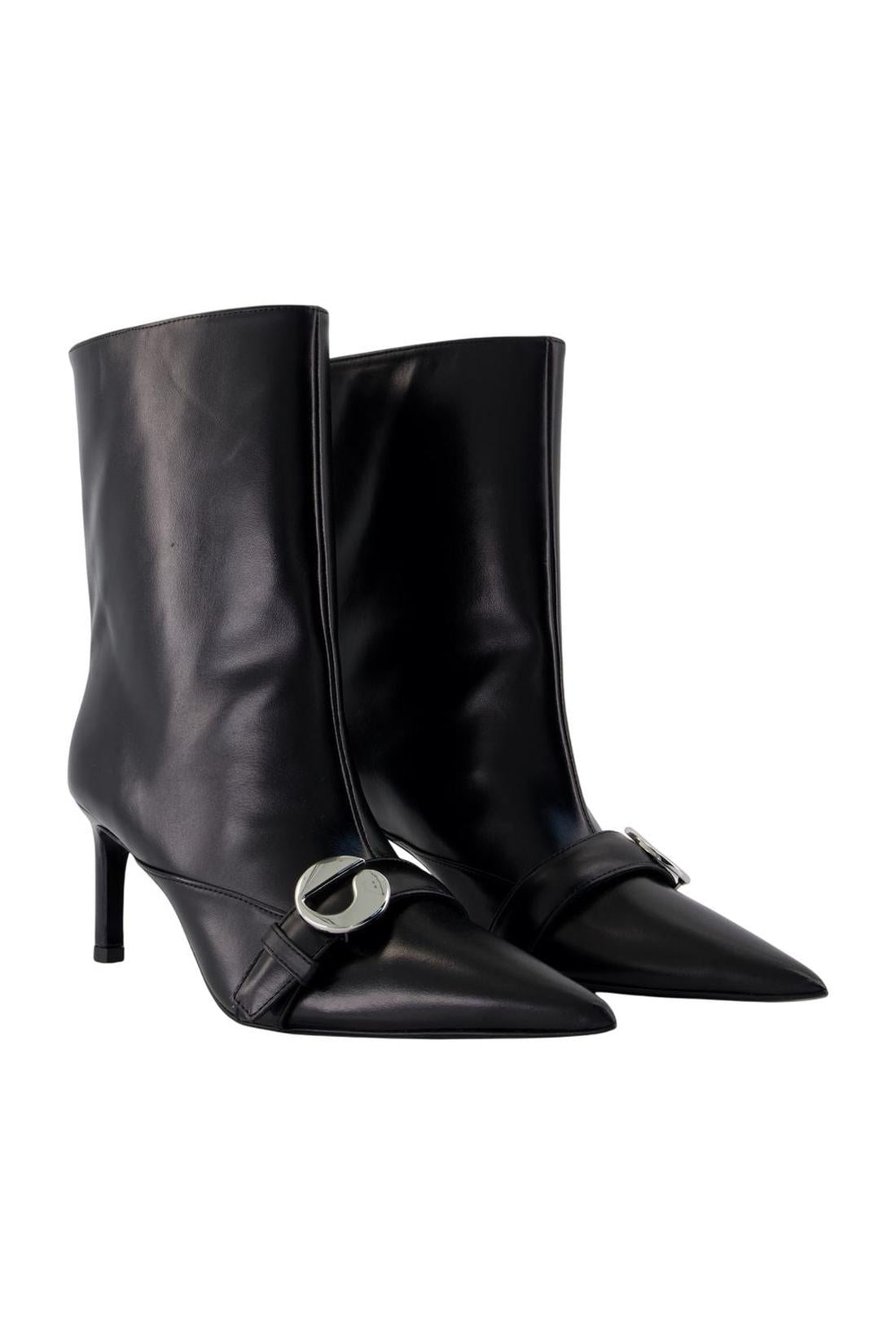 Heeled Belt Stiefeletten - Coperni - Leder - Schwarz - AXON