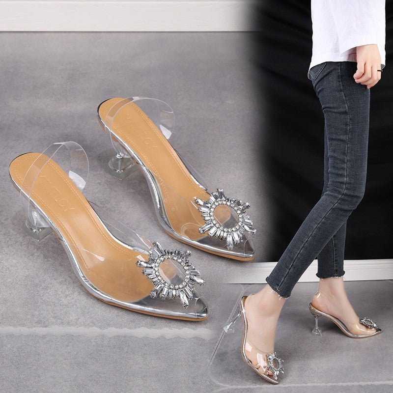 High Heel Sandals Shoes Women PVC - AXON