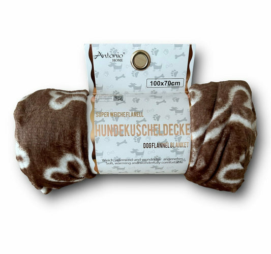 Hundedecke 100x70cm » Hundekuscheldecke » Flanell Liegedecke für Hunde » leicht & dünn