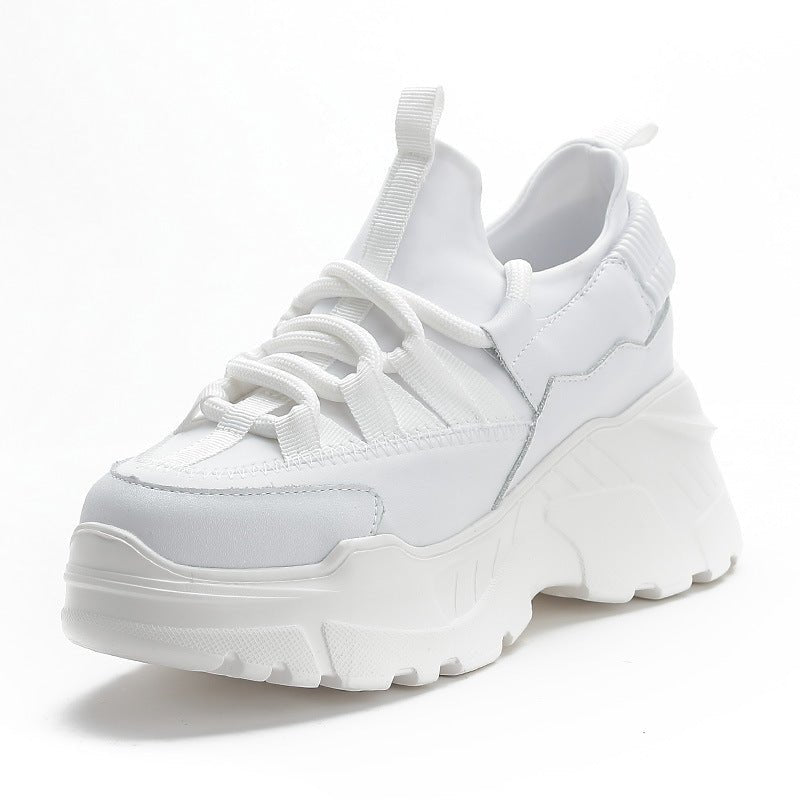 Increased Daddy Shoes White Shoes Women - AXON