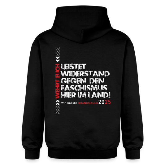 Leistet Widerstand“ Unisex Hoodie | Front- & Backprint