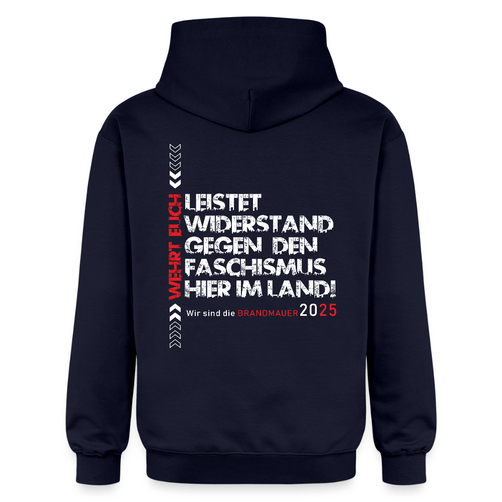 Leistet Widerstand“ Unisex Hoodie | Front- & Backprint