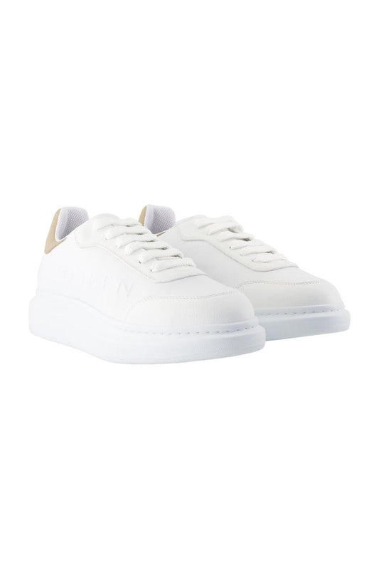 Oversized Sneakers - Alexander McQueen - Leder - Beige - AXON
