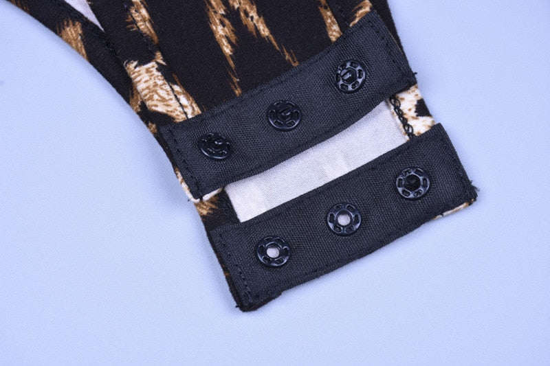 Printed Bodycon Bodysuit