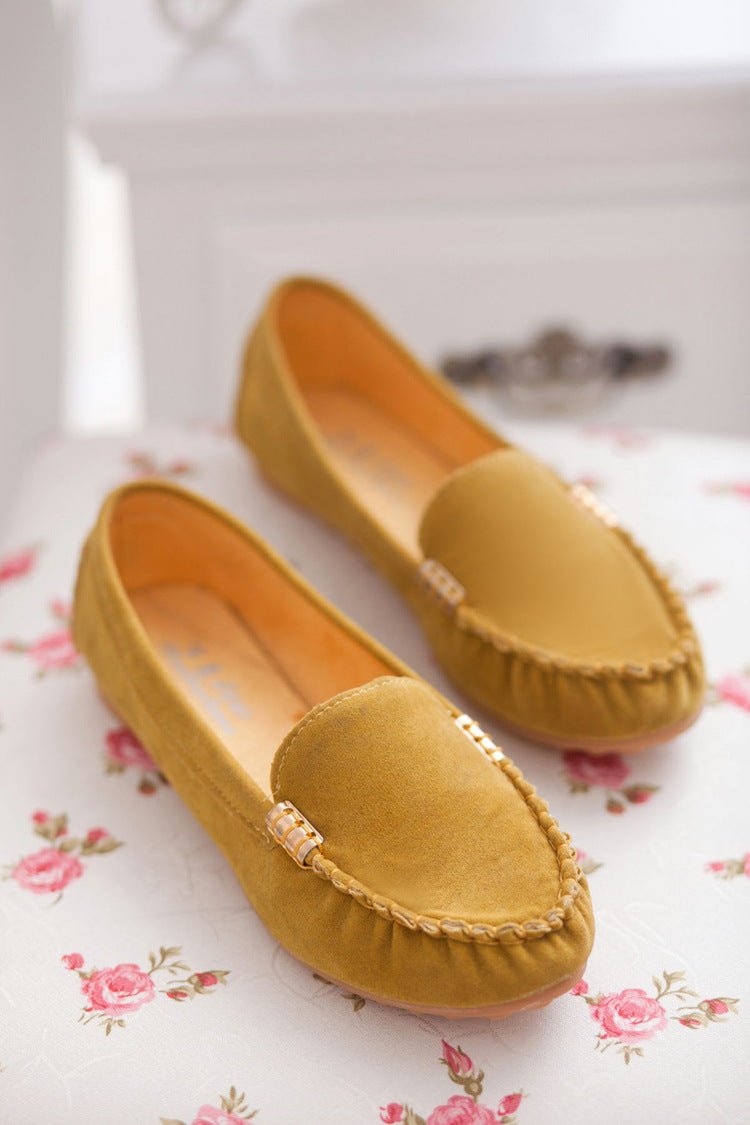 Spring and summer flat with the end of pregnant women nurse shoes Peas shoes casual women's shoes driving shoes Mom shoes a pedal - AXON