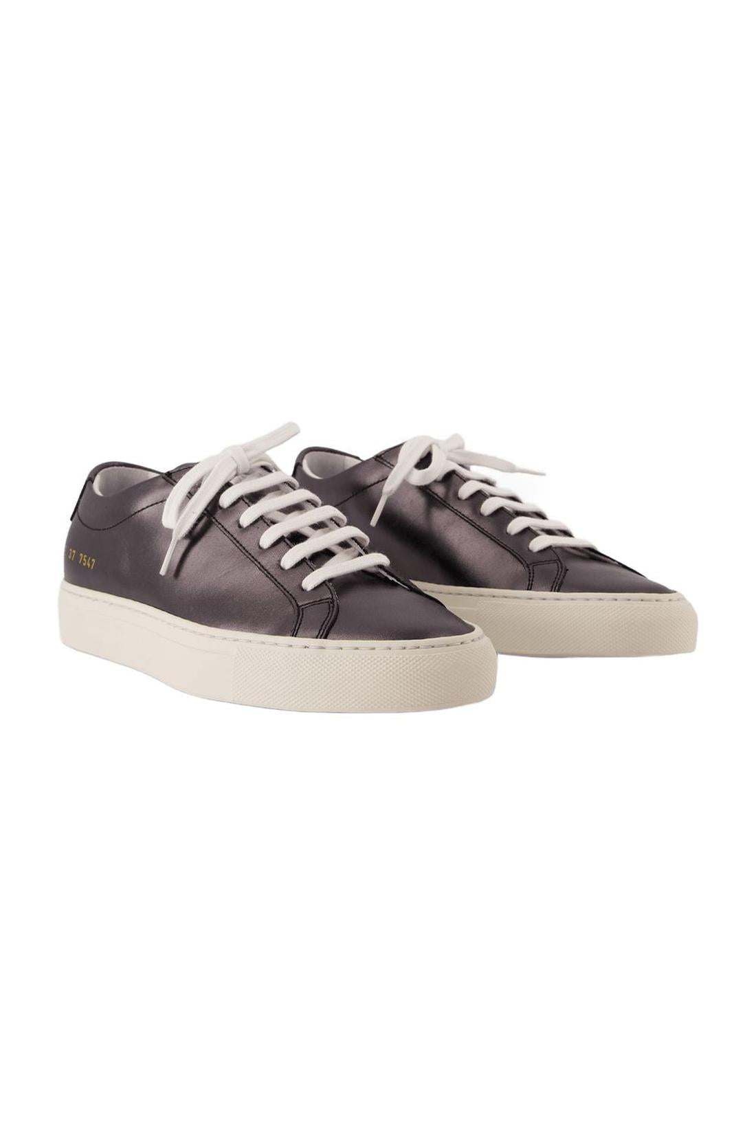 Achilles Shiny Sneakers - COMMON PROJECTS - Leder - Schwarz