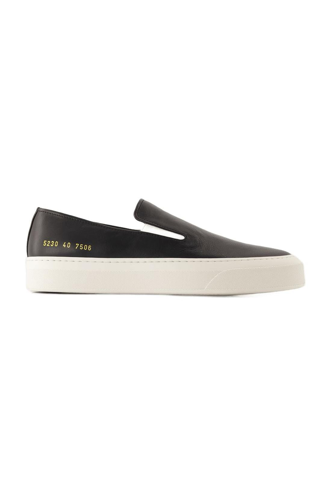 Slip On In Leather Sneakers - COMMON PROJECTS - Leder - Schwarz