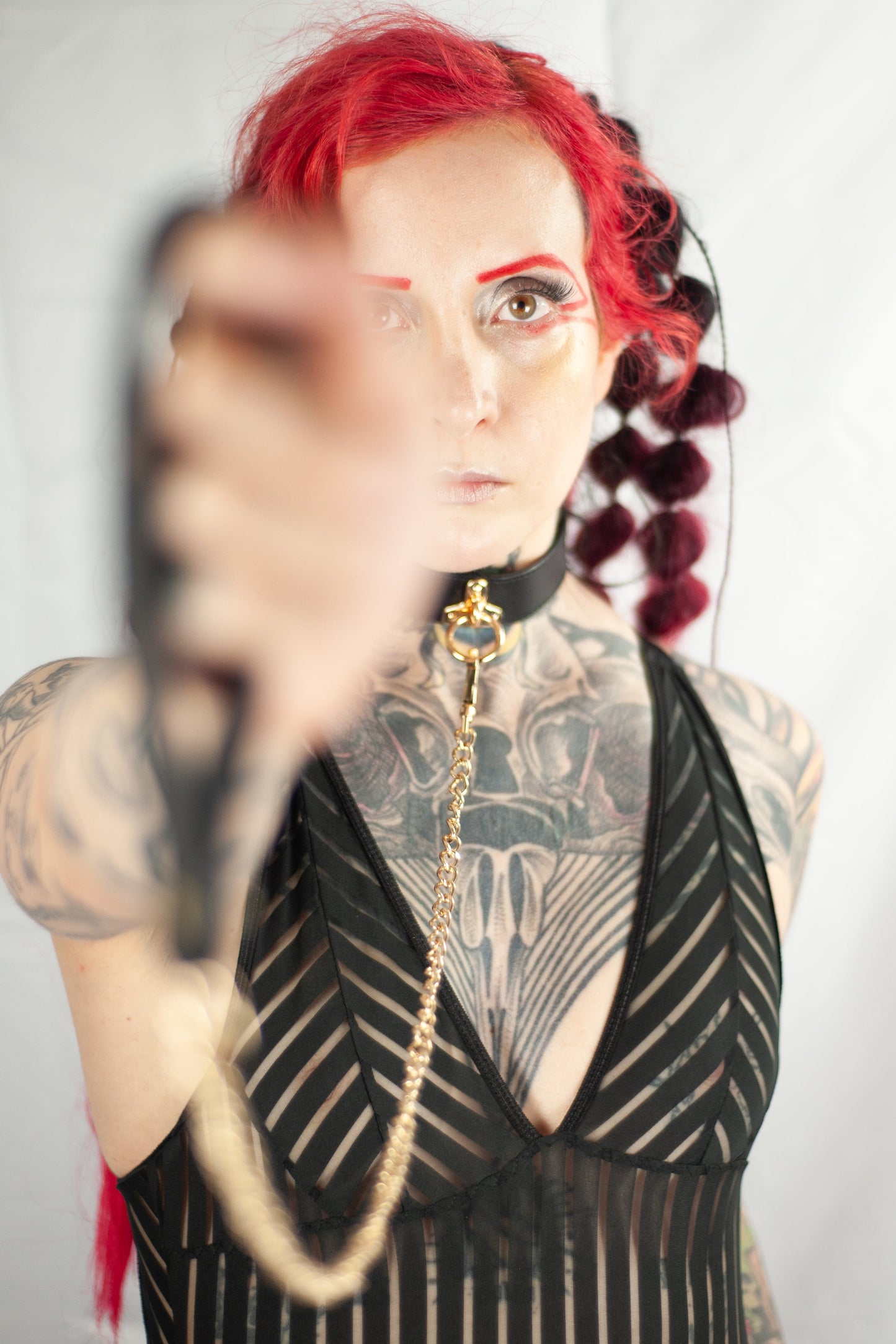 Faux Leather Collar and Leash