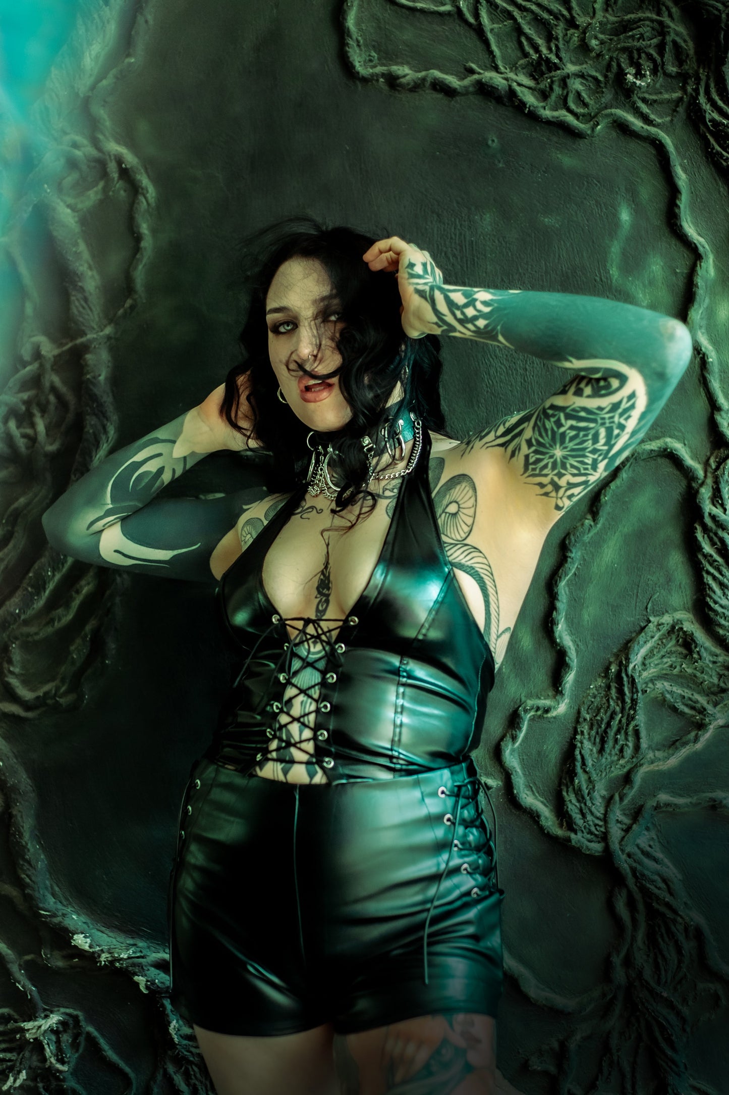 Backless Tie Up Crop Top