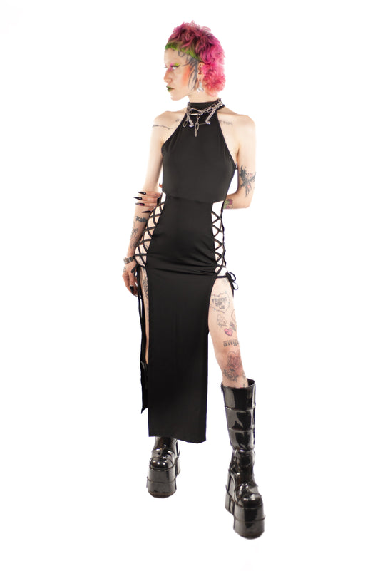 High Waist Bandage Maxi Dress
