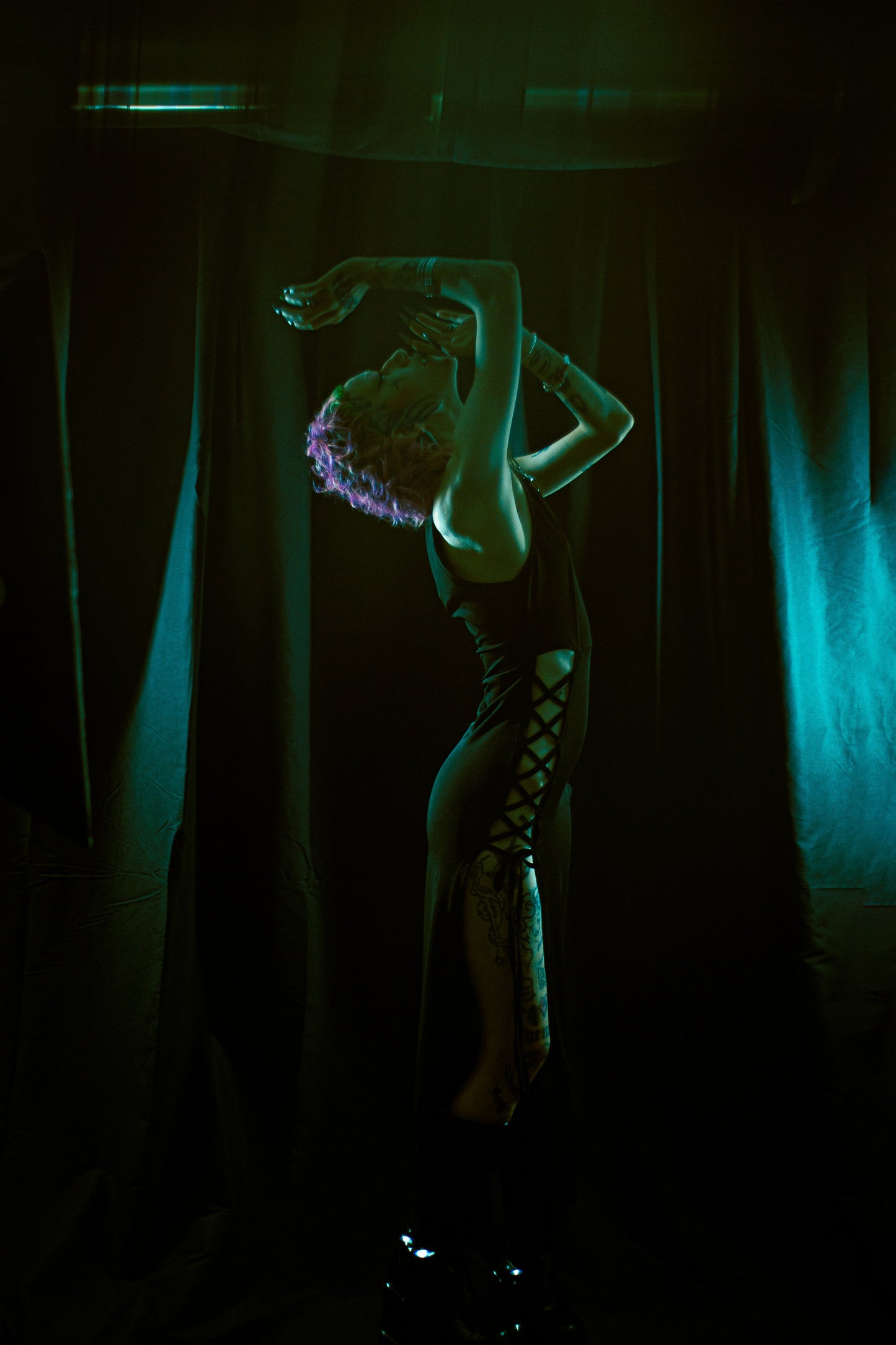 High Waist Bandage Maxi Dress