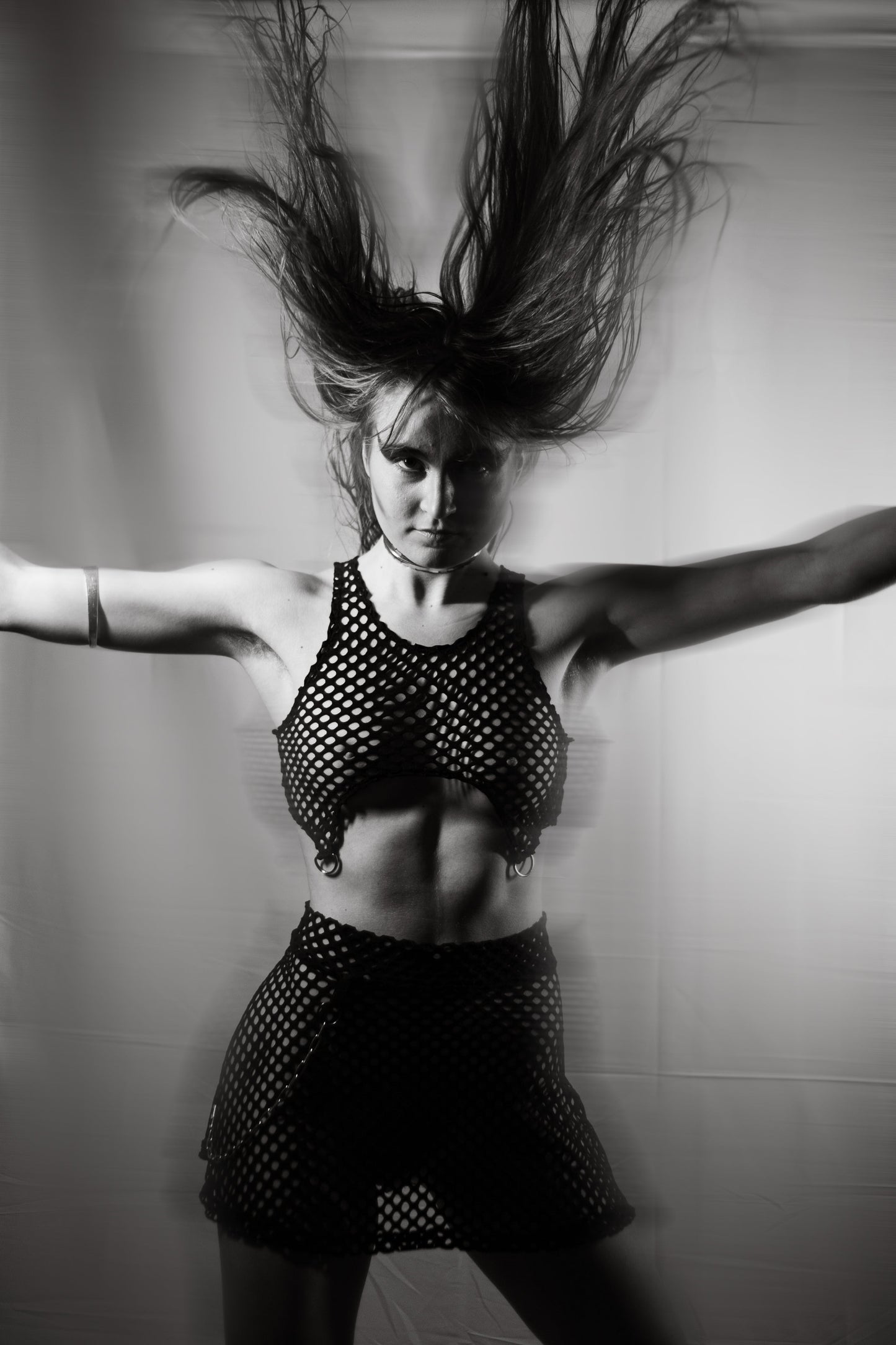 Fishnet Underboob Top