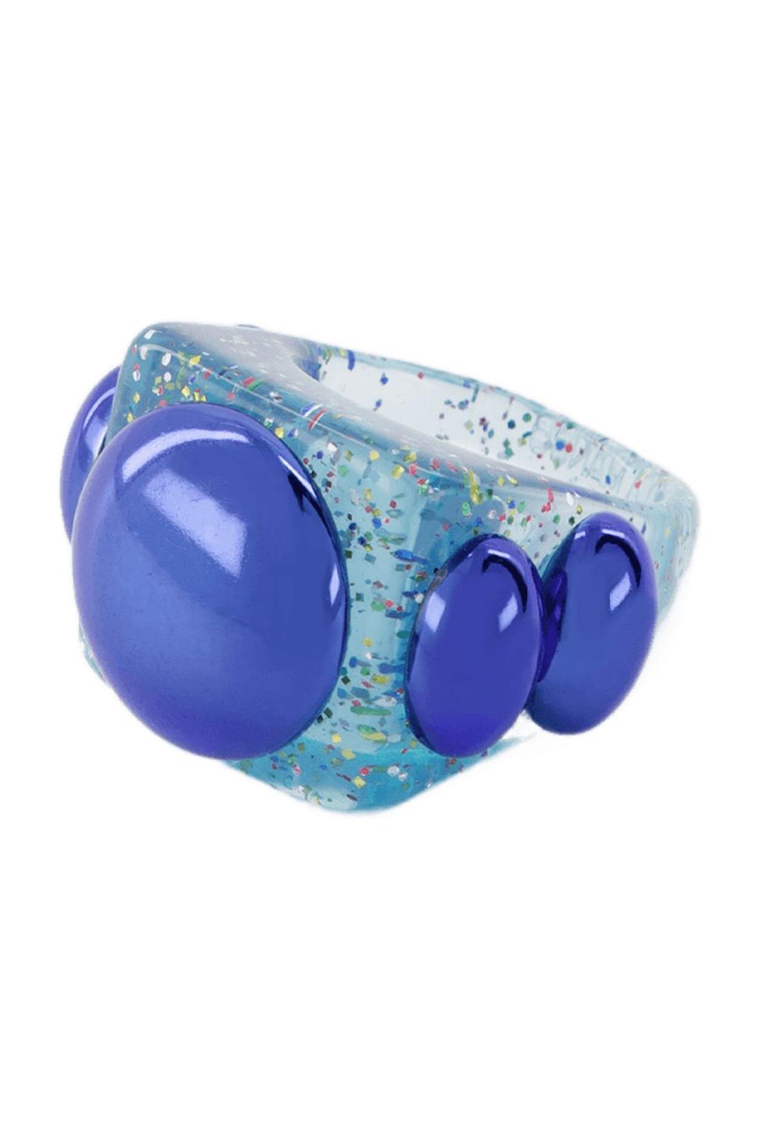 Ring Atlantis aus PVC in blau