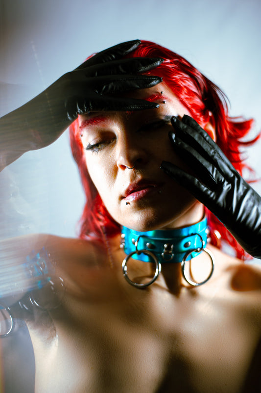 Holographic Choker Chain Necklace