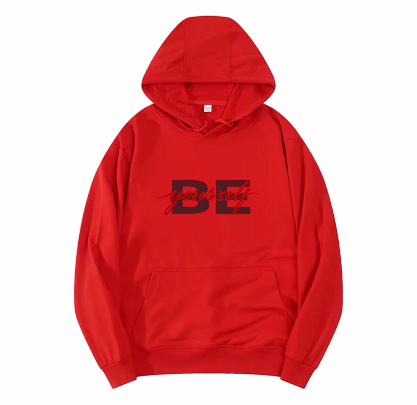 BE YOURSELF,New fashionable round neck hoodie