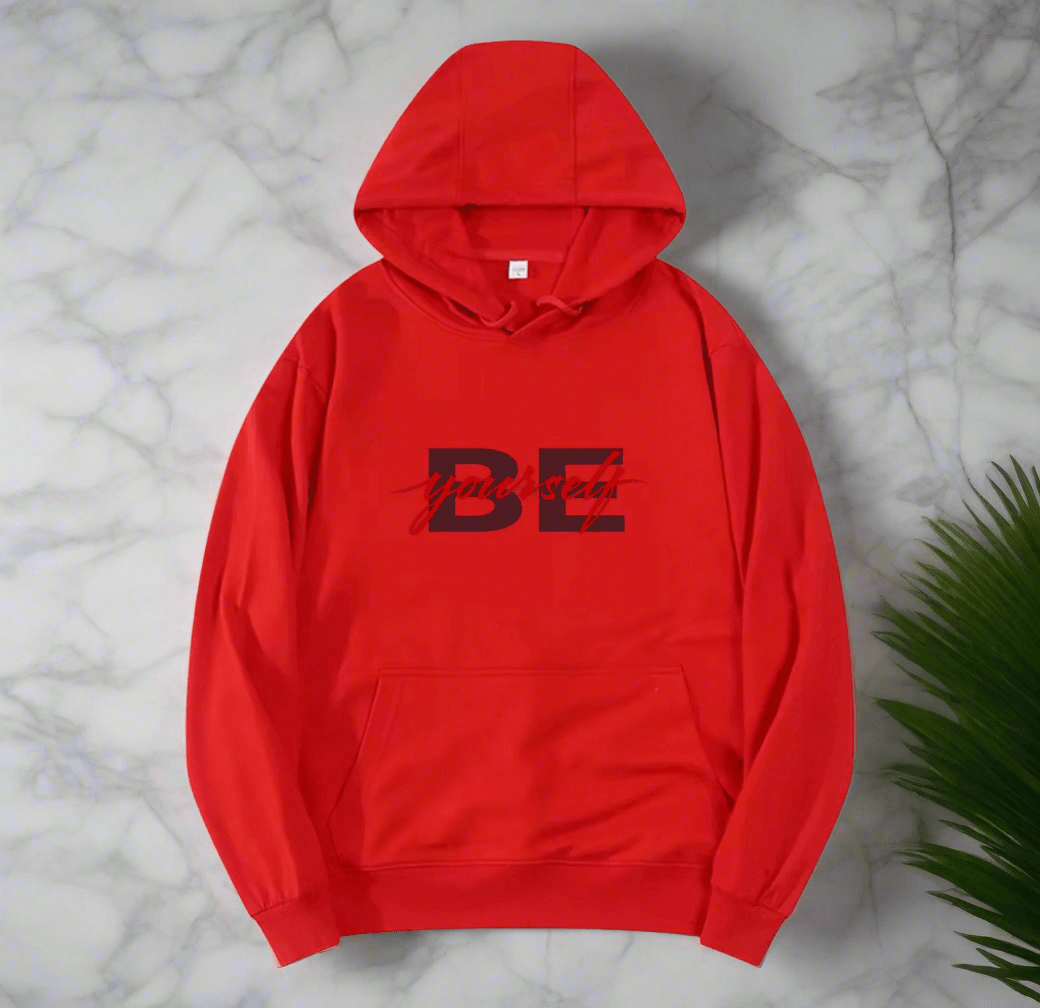 BE YOURSELF,New fashionable round neck hoodie