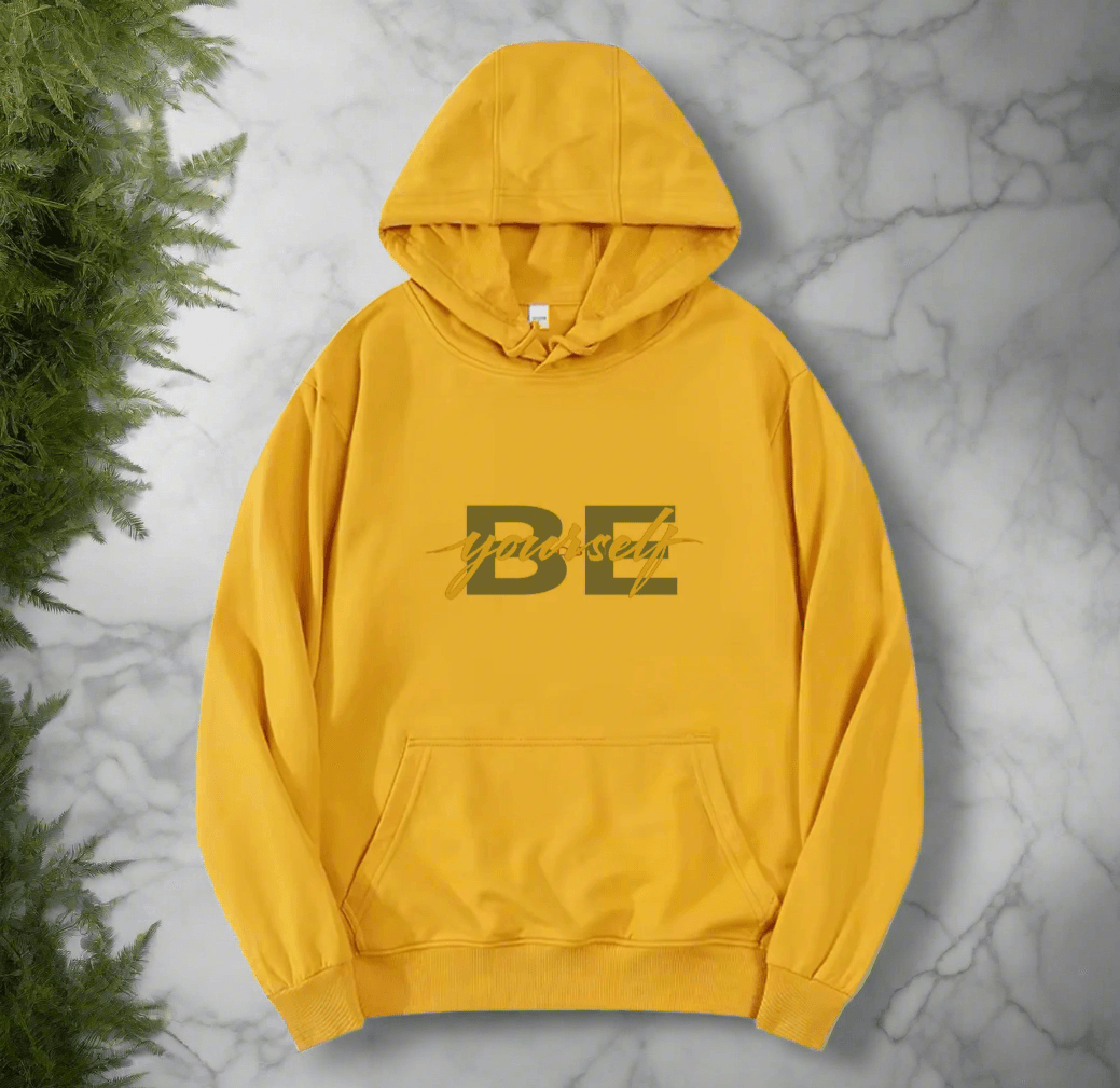 BE YOURSELF,New fashionable round neck hoodie