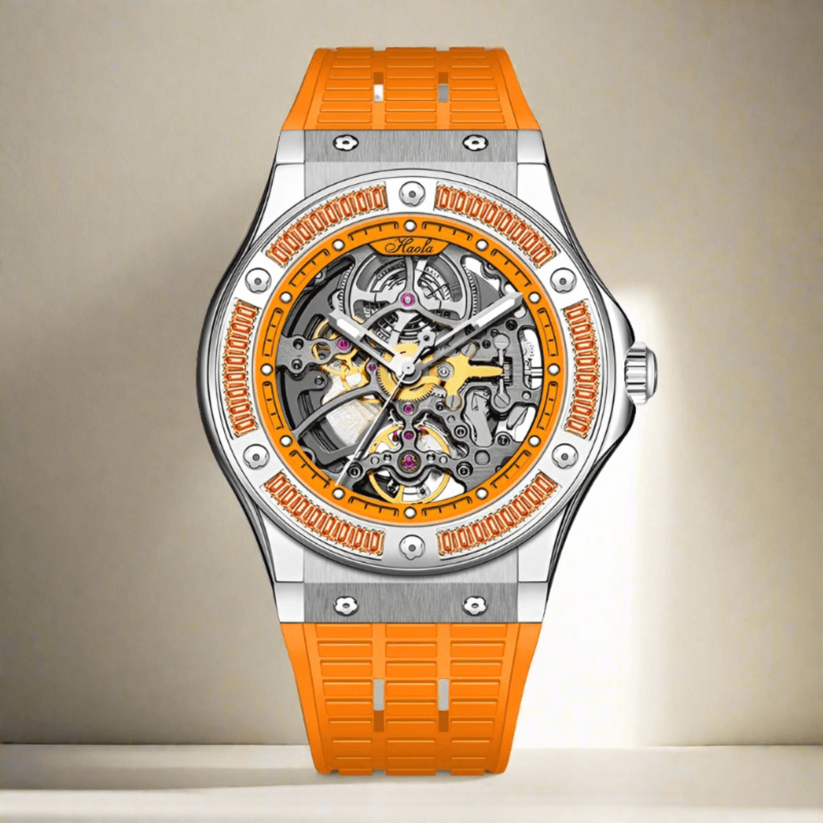 Haofa skeleton,Luxury automatic mechanical watch