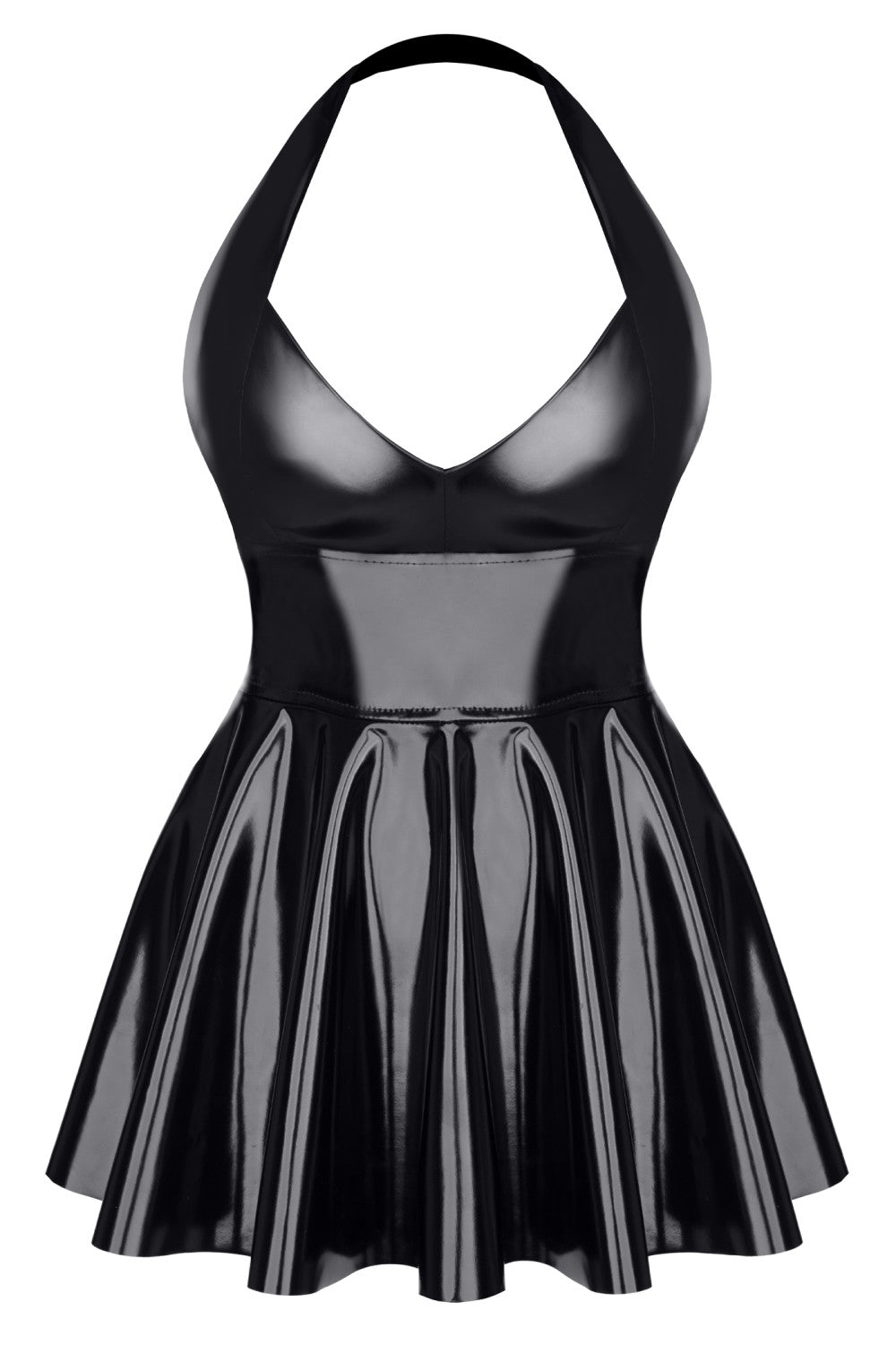 Vinyl Halter Dress