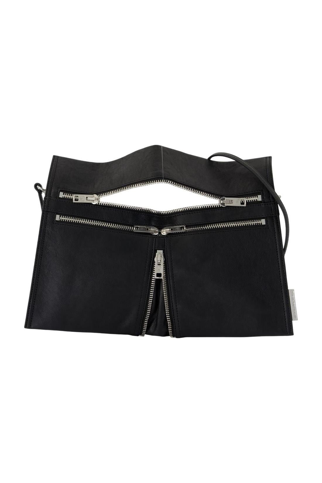 Geo Medium Schultertasche - Alexander Wang - Leder - Schwarz