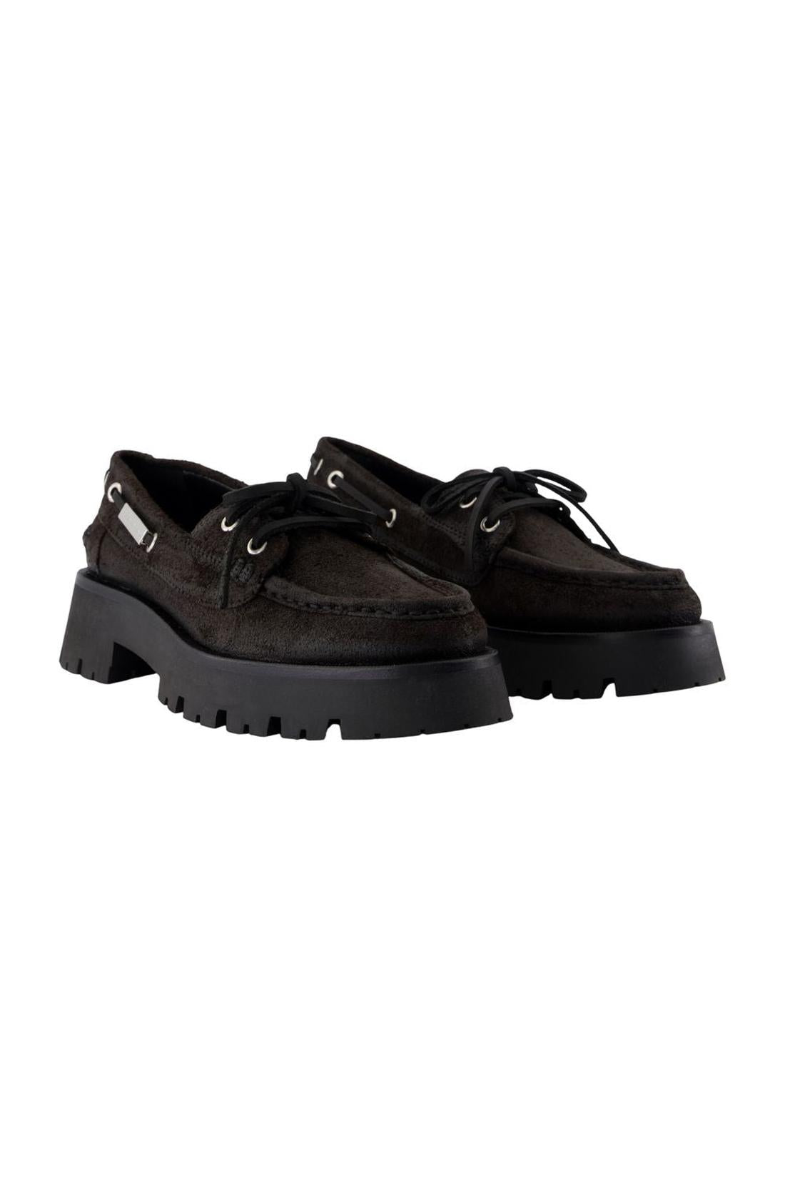 Carson Boat Mokassins - Alexander Wang - Leder - Schokolade