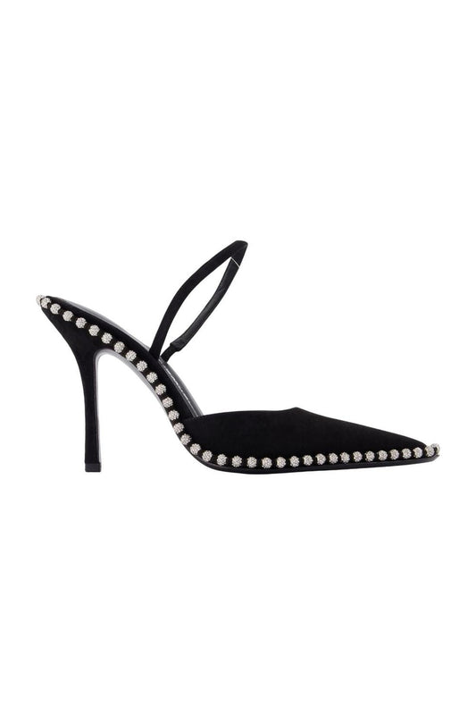 Tia 105mm Slingback Pumps - Alexander Wang - Leder - Schwarz