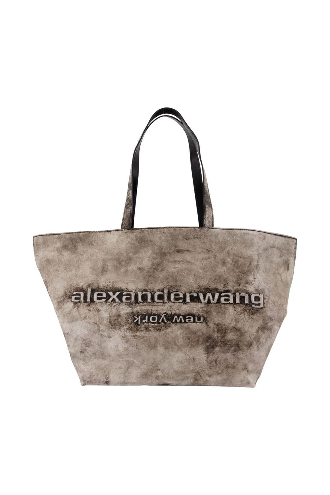 Einkaufstasche Punch - Alexander Wang - Leder - Grau