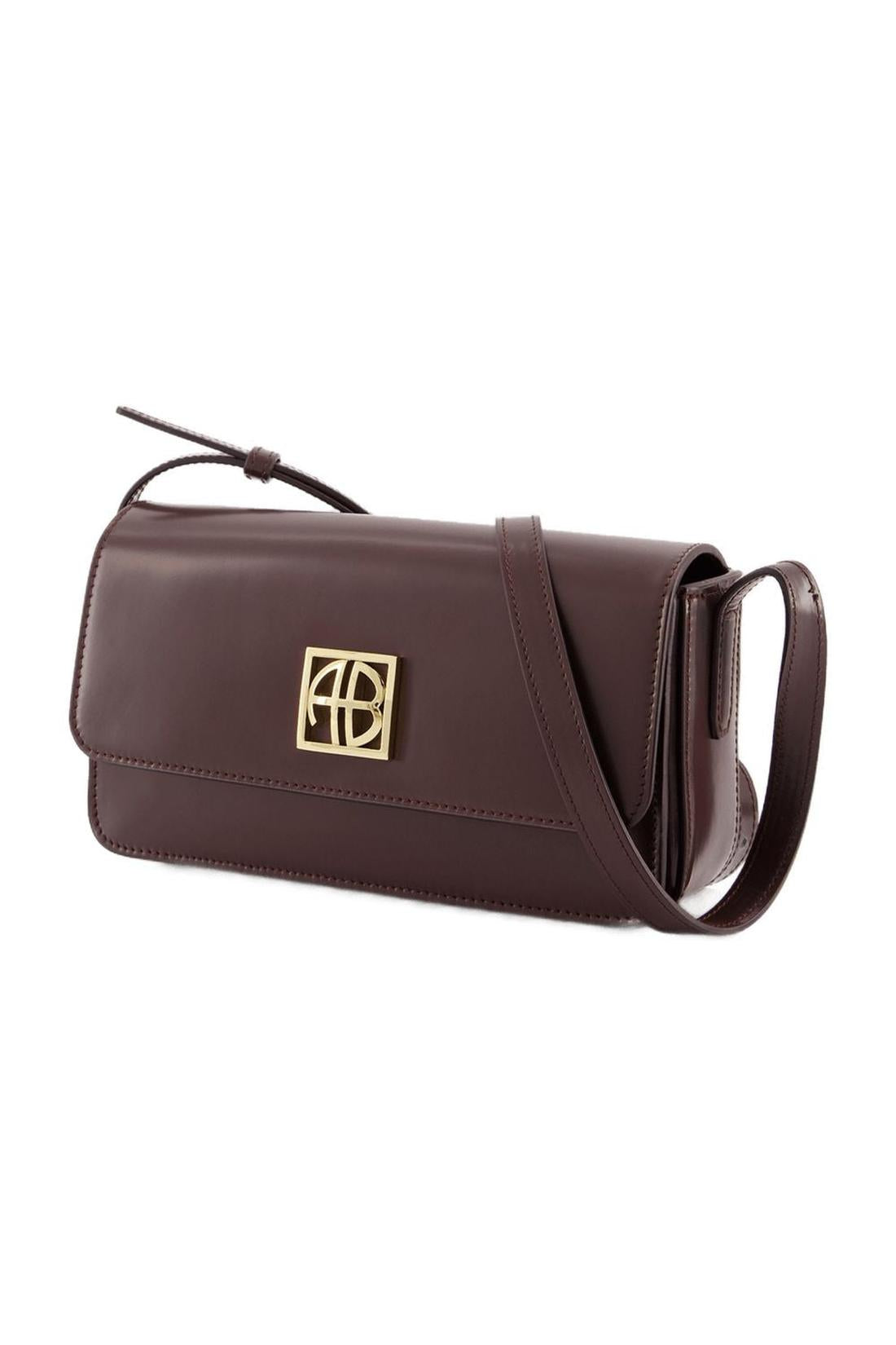 Elly Schultertasche - ANINE BING - Leder - Bordeaux